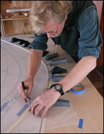 John draw full-size patterns
